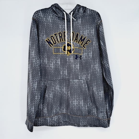 Under Armour Notre Dame Fighting Irish Pop‎ Over Hoodie Men's Size Medium - Picture 1 of 9